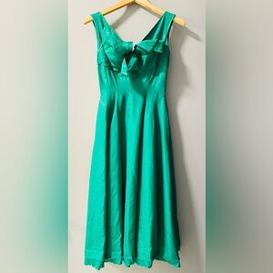 Johnny Herbert vintage 1940’s Elegant Green Midi Dress